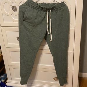 Green joggers